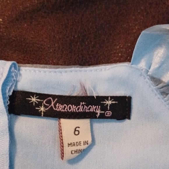 Xtraordinary Light Blue Striped Dress - Picture 2 of 9